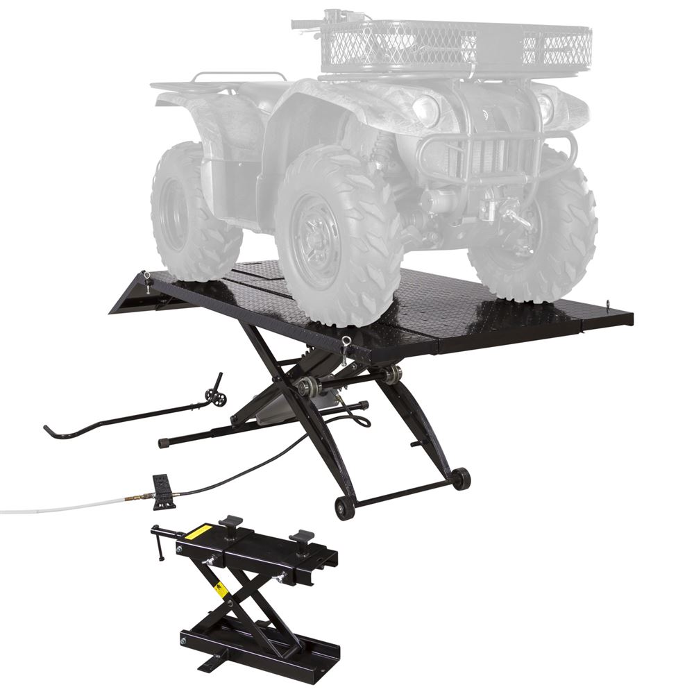 Black Widow ATV Lift Table with 4-Wheeler Center Jack