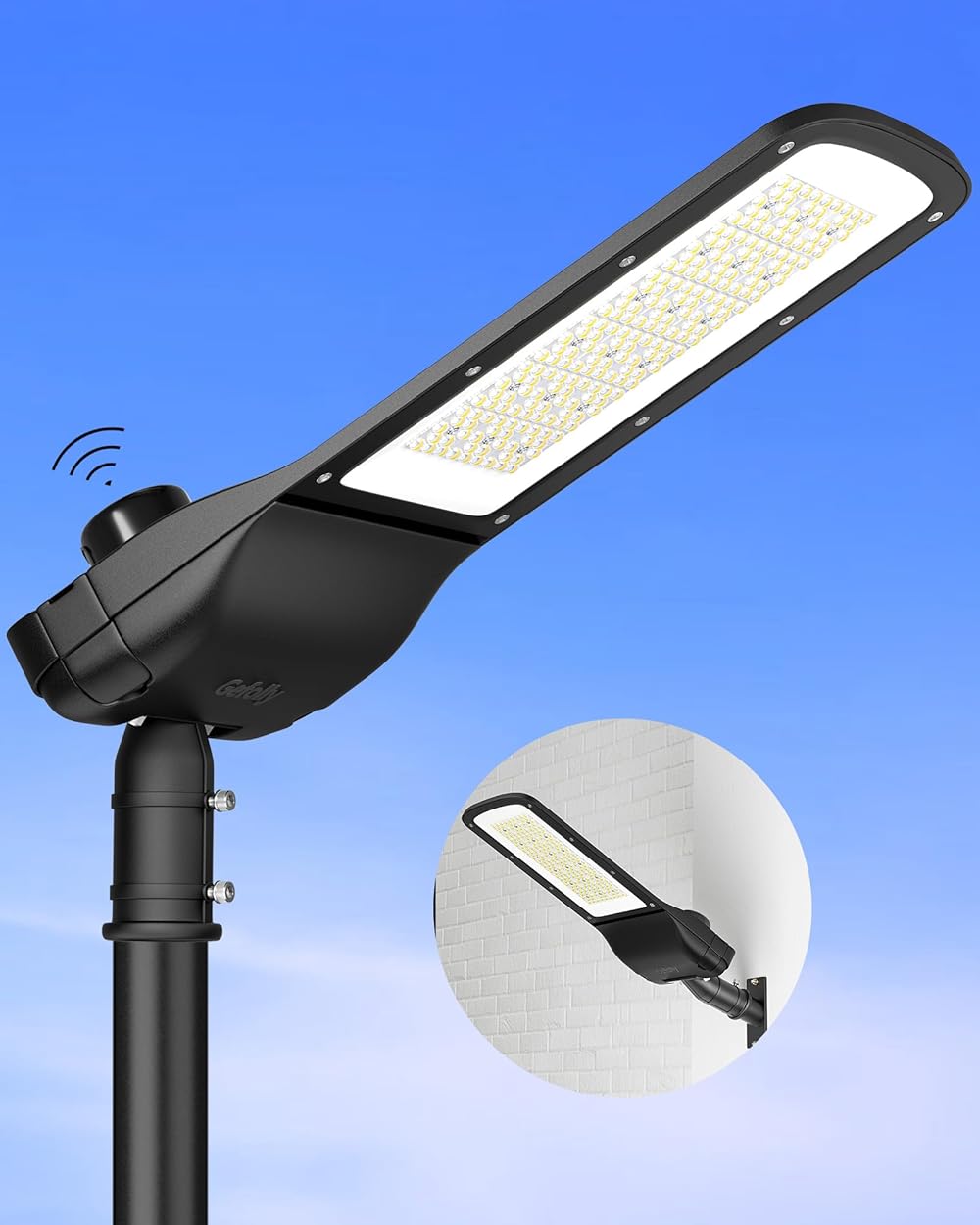 300W Parking Lot Light, 68800 LM Outdoor Commercial Area Lighting with Dusk to Dawn Photocell IP67 6500K Street Flood Security Light for Roadways, Garden-1 Pack