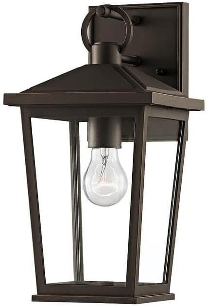 Soren - 1 Light Outdoor Wall Mount in Transitional Style-14 Inches Tall and 7.5 Inches Wide-Bronze Finish