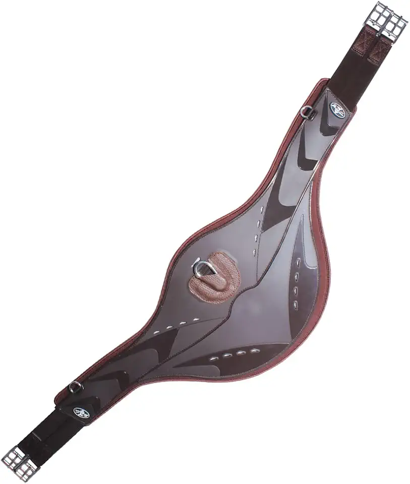 Professional's Choice Contoured VenTECH Jump Girth with Belly Guard | Durable Ventilated Outer Shell | Available in Black or Brown | Sizes from 46