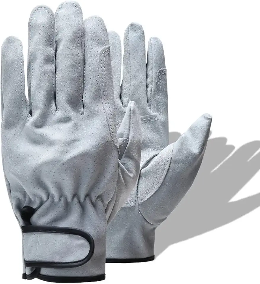 Industrial Leather Working Mechanic Gloves Hand Safety Protective Steamship Repair Gardening Men's Glove(XX-Large)