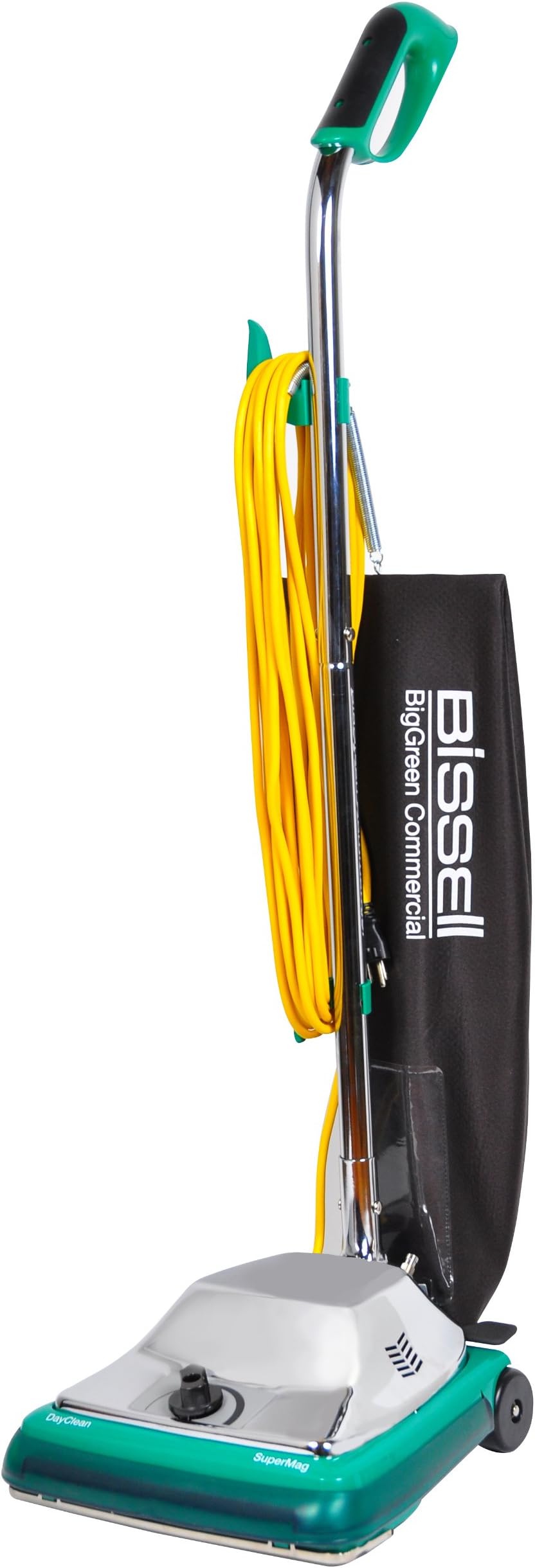 Bissell BigGreen Commercial BG107HQS DayClean Quiet-Motor System Upright Vacuum, Comfort Grip Handle with Magnet, 650W, 12