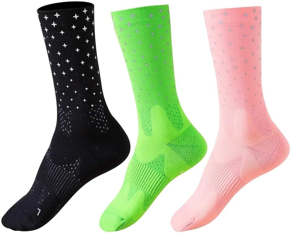 Anti-slip Wear-resistant Night Reflective Short Socks Sports Yoga Pressure Socks