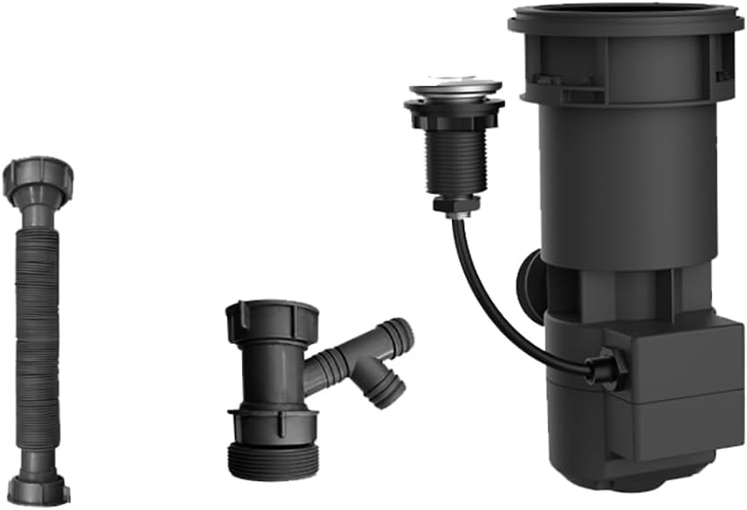 Occus 220V Kitchen Garbage Processor Home Fully Automatic Wet Stainless Steel High Speed Drainage Food Garbage Disposal Crusher 100W