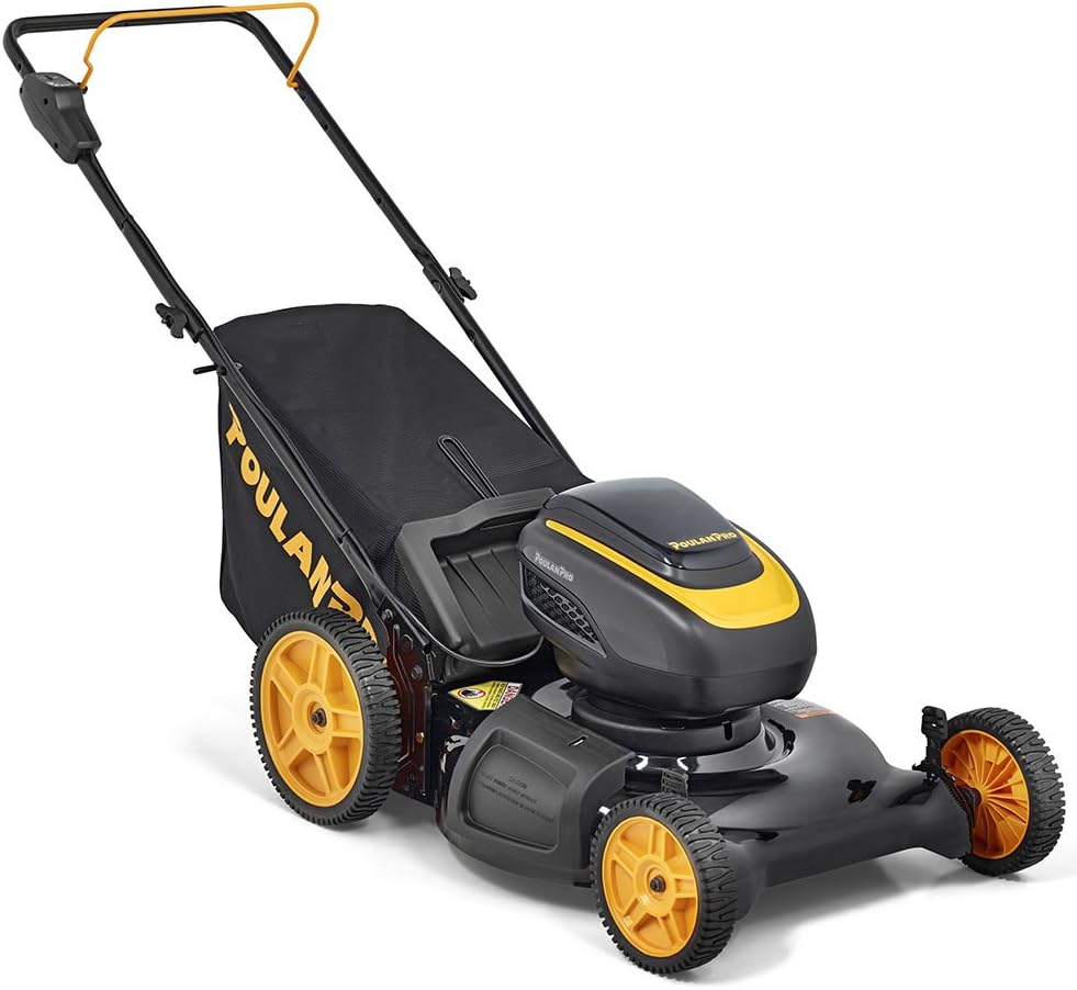 Poulan Pro PRLM21i, 58-Volt Cordless 21 in. 3-in-1 Push Lawn Mower (Battery Included)