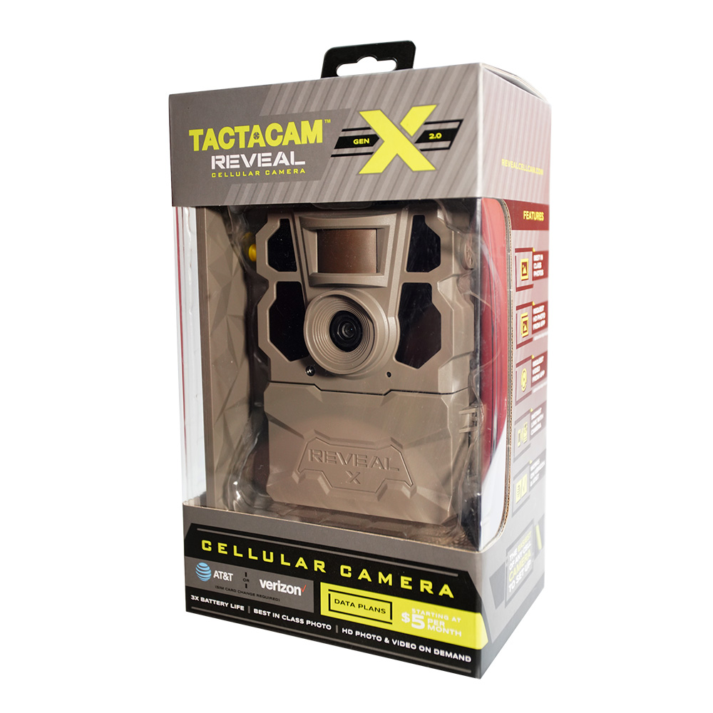 Tactacam Reveal x Gen 2.0 LTE Cellular Trail Camera - 16 Megapixels HD Photo Hunting Trail Monitor