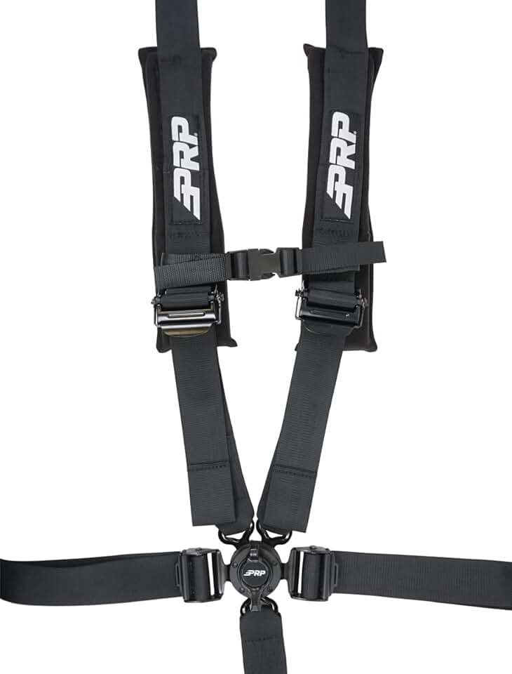 PRP SEATS 5 Point Racing Harness – Quick Release Camlock Buckle with Black 2