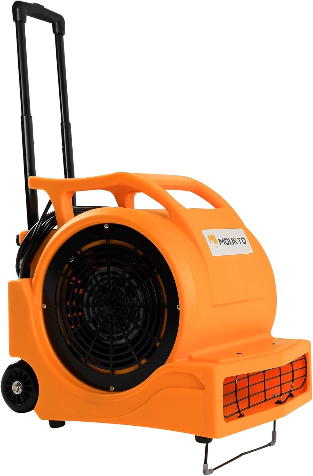 3-Speed 1Hp 4000 Plus CFM Monster Air Mover Floor Carpet Dryers with Handle Wheelkit (Orange)