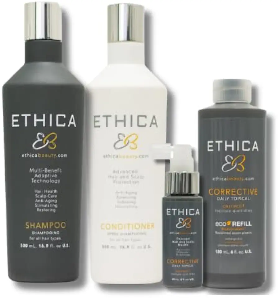 Corrective Bundle Supporting Hair Growth for Men. Promotes Healthy Scalp & Hair Regrowth, 4 Month Supply