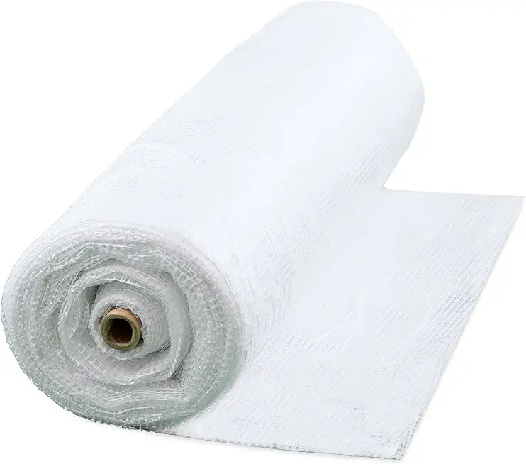 Kotap SP-20100 String Poly Sheeting 20’X100’, Durable Reinforced Tear-Resistant, Scaffolding, Construction, Temporary Cover & Containment of Dust, Debris, Rain, Vapors, Translucent, 6-mil, Clear