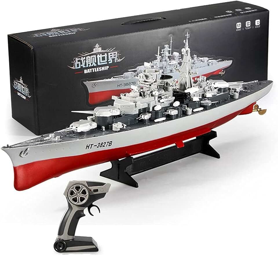 Super Large Simulation Aircraft Carrier High-Speed RC Ship with A Speed of 6.8KM/H Launchable Simulation Warship Summer Outdoor Water Toys Electric Remote Control Boat Children's Gifts
