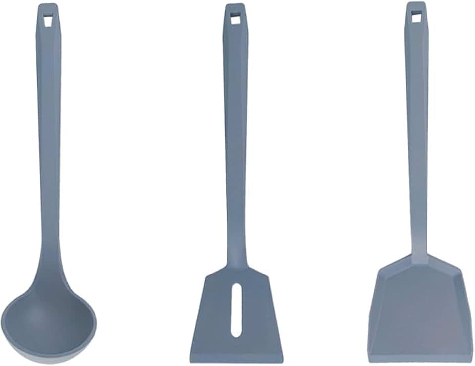Spatula Shovel Kitchen Silicone Cooking Cake Baking Non-stick Cookware Utensils Kitchen Tool(E)