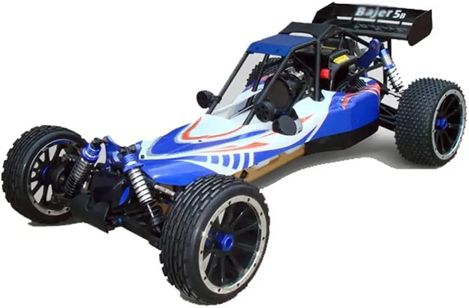 1/5 Ratio Adult Professional Hobby Racing 30CC Fuel Power 80km/h High-Speed All-Terrain Off-Road Vehicle Alloy Chassis with 4 Oil-Filled All-Aluminum Shock Absorbers