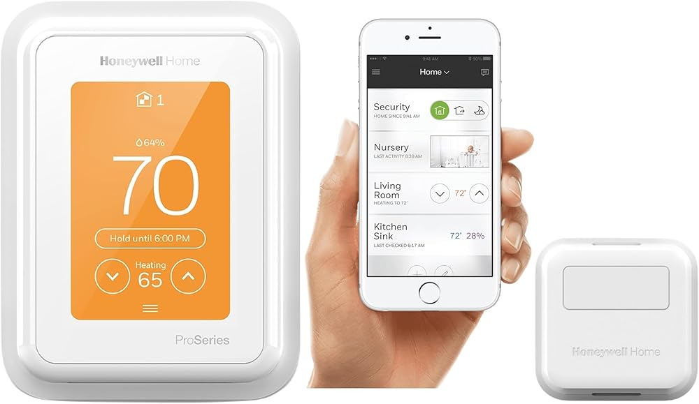 Honeywell Home T10+ Pro Smart Thermostat with Redlink® 3.0, Includes Room Sensor, Works with Alexa, Google Assistant, Apple Homekit + 5 Year Extended Warranty - C-Wire Required, White