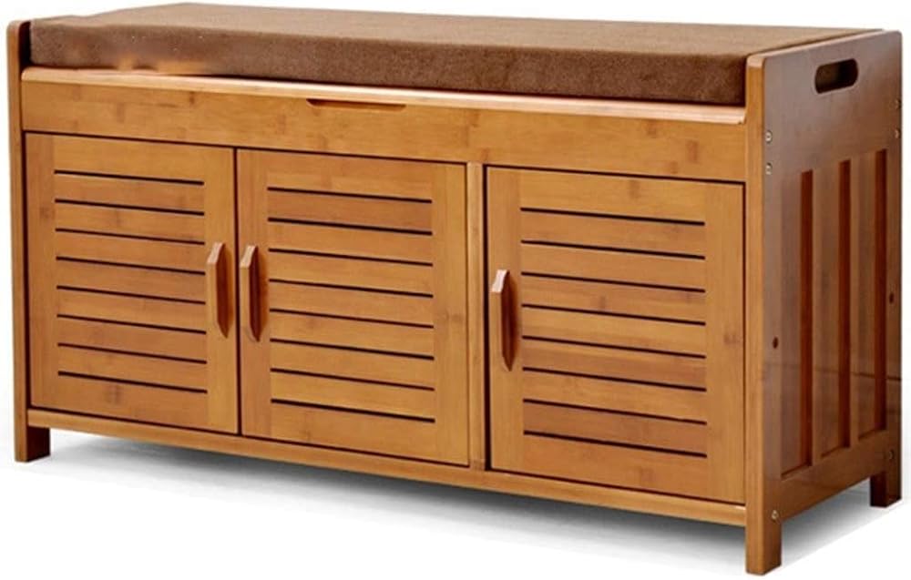 Shoe Storage Bench Entryway Hallway Furniture, Storage Benches Shoe Rack Bench Seat Boot Bench Chinese Style Vintage Entrance Shoe Rack Corridor Large Capacity Storage Box(90 * 32.5 * 49 cm)