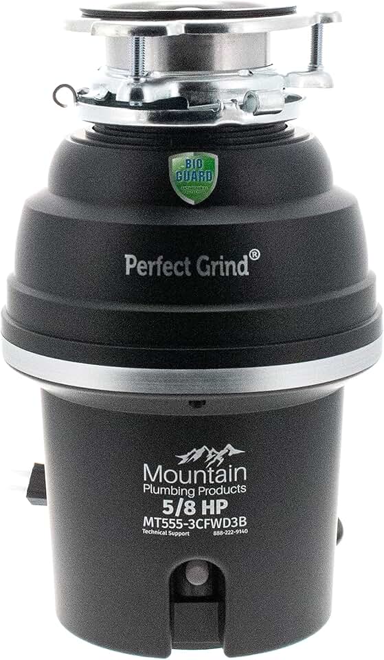 MT555-3CFWD3B Perfect Grind Waste Garbage Disposal, Black