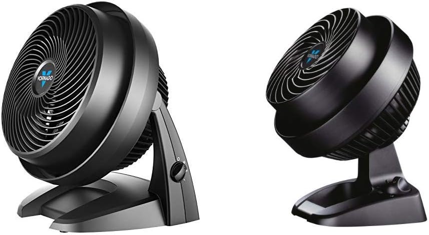 Vornado 630 Mid-Size Whole Room Air Circulator Fan & CR1-0073-06 530 Small Whole Room Air Circulator Fan, Black