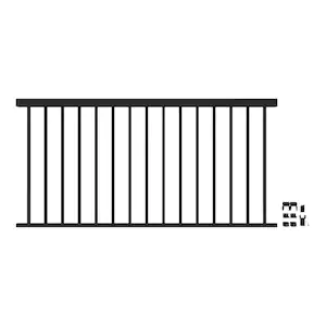 Barrette Outdoor Living VersaRail Classic 6 ft. x 36 in. Matte Black Aluminum Rail Level Kit