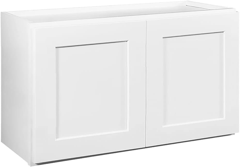 Design House 543322 Brookings Unassembled RTA (Ready-to-Assemble) Shaker Style Bridge Wall Kitchen Cabinet, 36x21x12, White