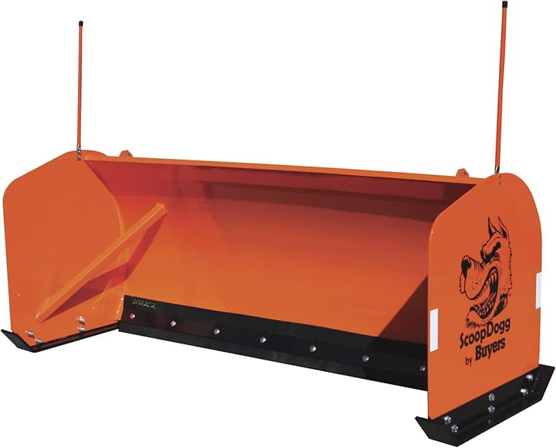 ScoopDogg Snow Pusher for Smaller Ag/Compact Tractors - 6Ft.L, Model Number 2604106