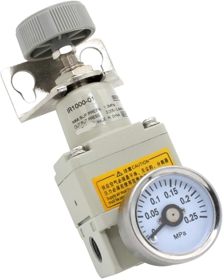 Pressure Regulating Valve IR3000-04 IR3010-04 IR3020-04 IR3020-04BG IR3000-04BG IR3010-04BG Air Pressure Reducer 1Pcs(IR3020-04BG 8mm)