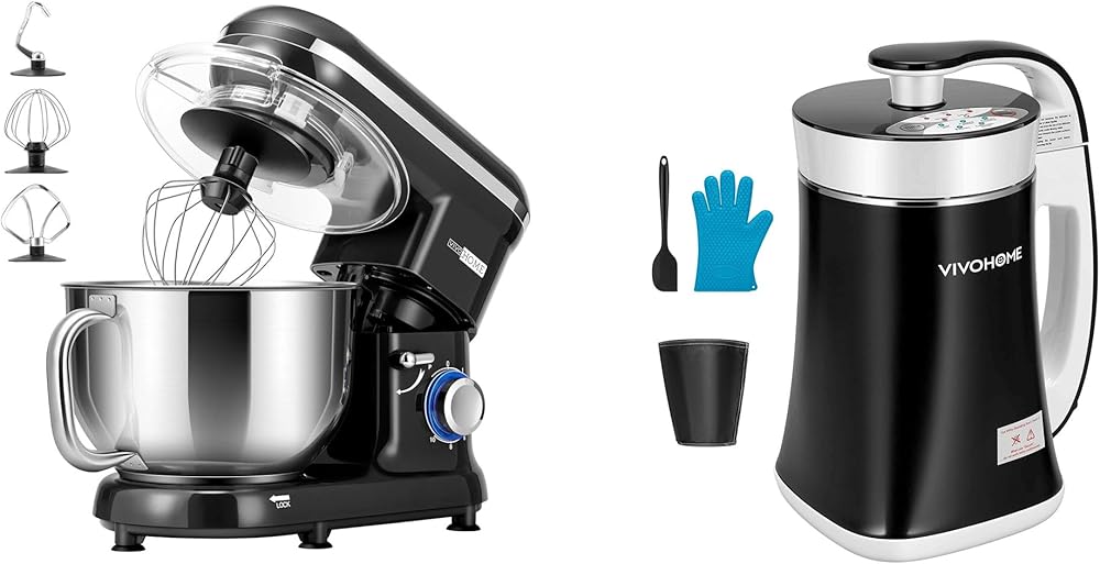 VIVOHOME Stand Mixer, 660W 10 Speed 6 Quart Tilt-Head Kitchen Electric Food Mixer with Herbal Butter Maker Machine