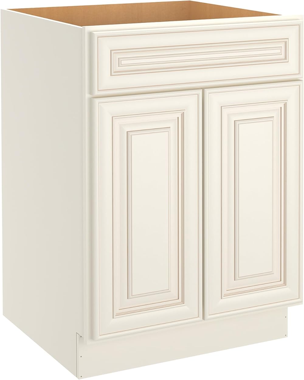 LOVMOR Kitchen Base Cabinets, Sideboard Storage Cabinet, Entryway Cabinet with 1-Drawer & Adjustable Shelf, 24