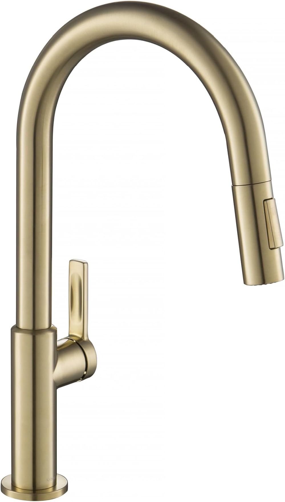 Kraus KPF-2820SFACB Oletto Single Handle Pull-Down Kitchen Faucet, 17 Inch, Antique Champagne Bronze
