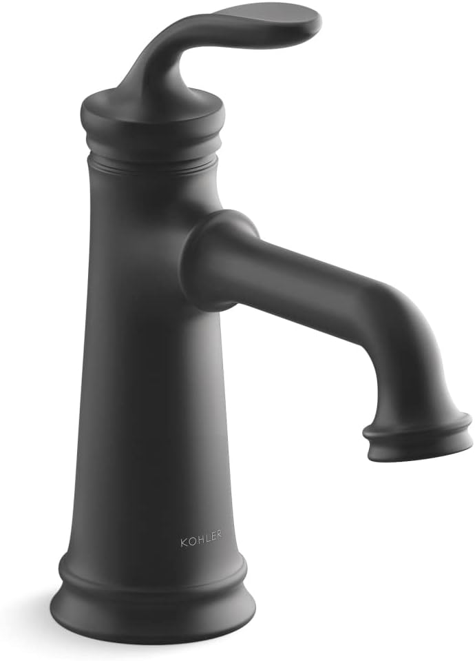 KOHLER 27379-4-2BZ Bellera Single Handle Bathroom Faucet with Pop-Up Drain Assembly, One Hole Bathroom Sink Faucet, 1.2 gpm, Oil-Rubbed Bronze