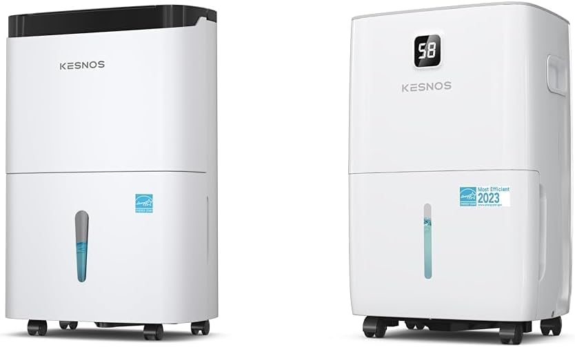 Kesnos 120 Pint Home Dehumidifier Bundle for 6,000-6,500 Sq. Ft. with Drain Hose and Water Tank