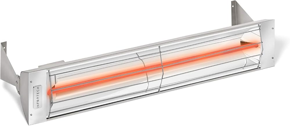 Infratech W-1512 SS Stainless Steel 33” Single Element Fixture 1500 Watt, 120 Volt, Stainless Steel