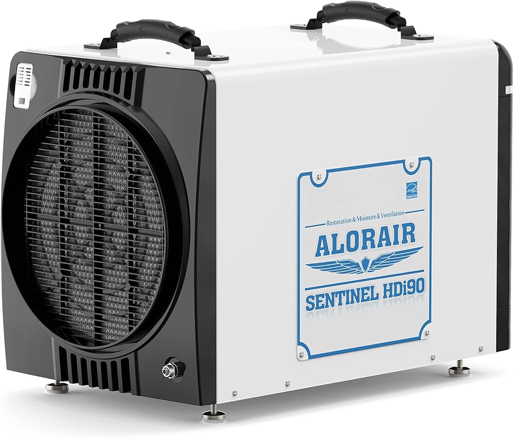 AlorAir Duct-able Version Basement/Crawl Space Dehumidifiers 198 PPD Commercial Industrial Dehumidifier with Pump & Drain Hose, Energy Star Listed, Auto Defrosting, 5 Years Warranty, Whole Homes