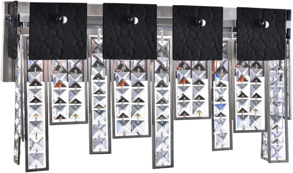 CWI Lighting Glacier 3 Light Contemporary Metal Vanity Light in Polished Nickel