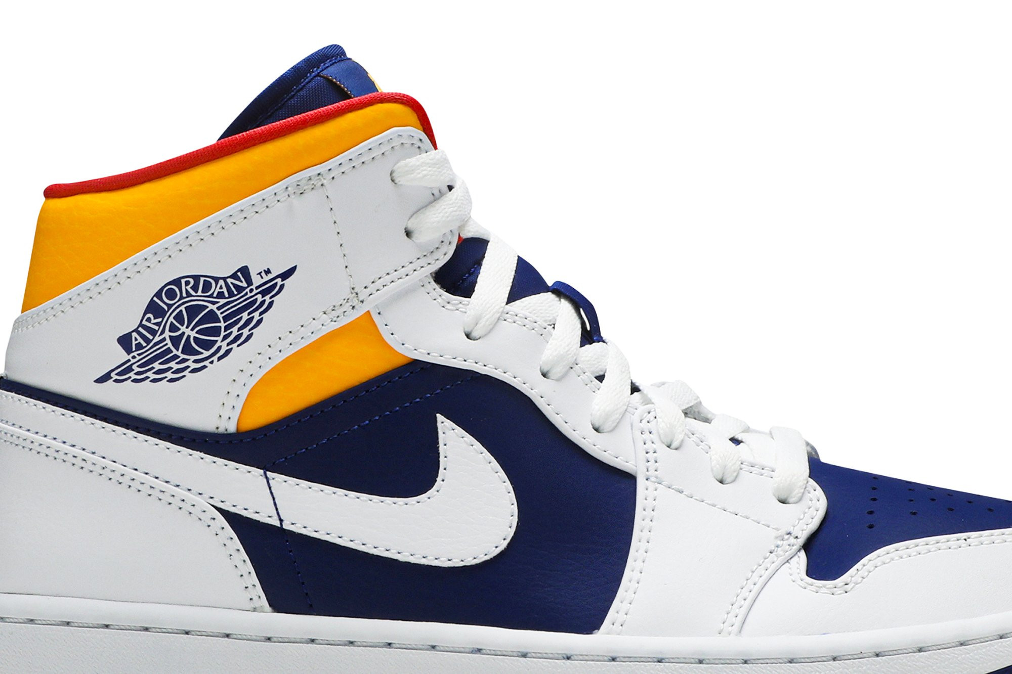 Air Jordan 1 Mid 'White Deep Royal Blue' 554724-131