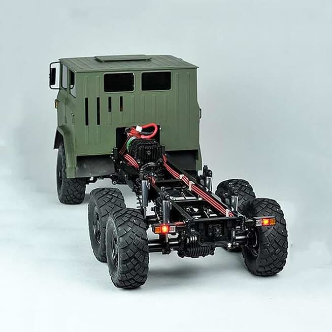 TOUCAN RC HOBBY Cross RC Car 1/12 XC6-E 6 * 6 Military Truck Off Road KIT Motor Light Sound System