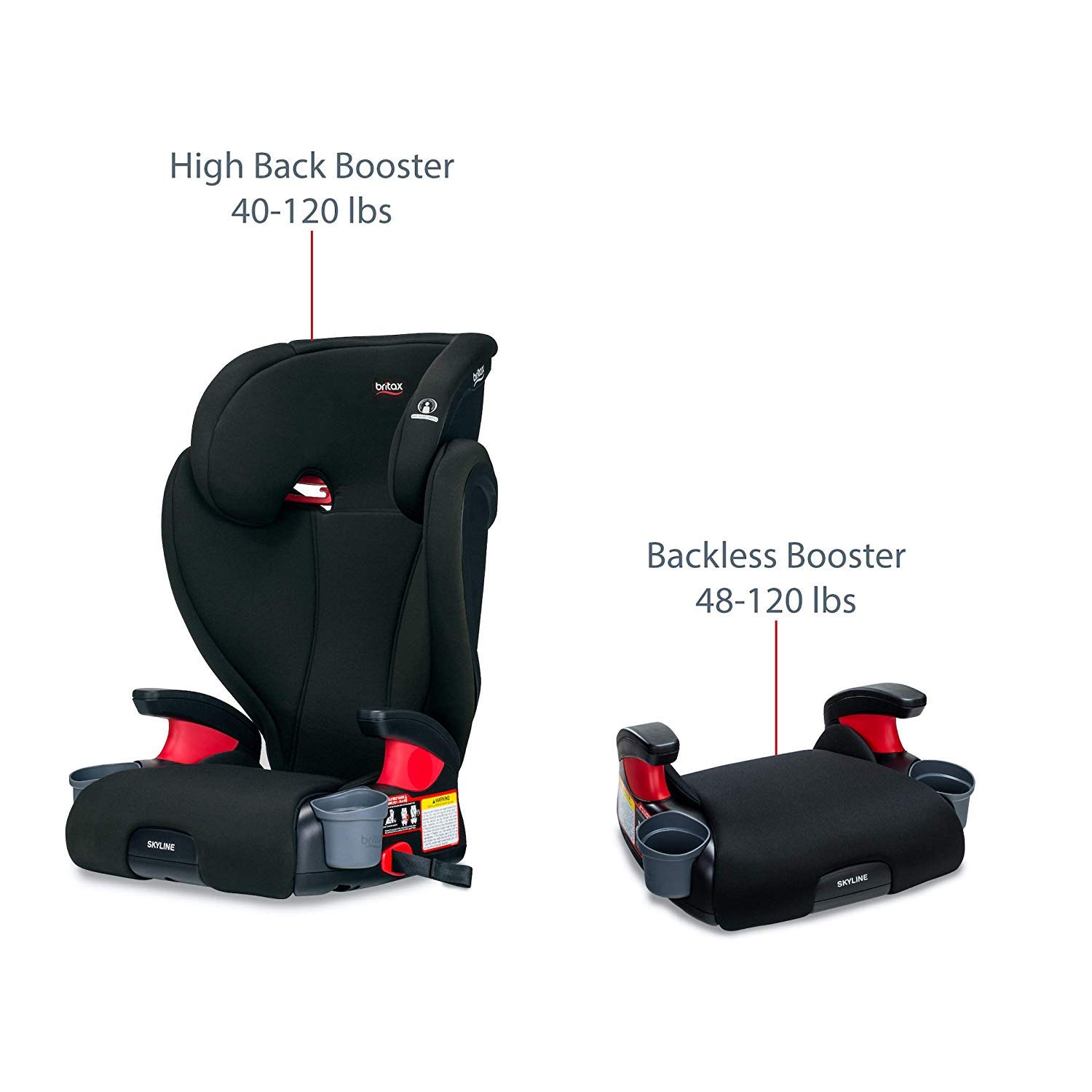 Britax Skyline 2-Stage Belt-Positioning Booster Car Seat, Dusk   Highback and Backless Seat