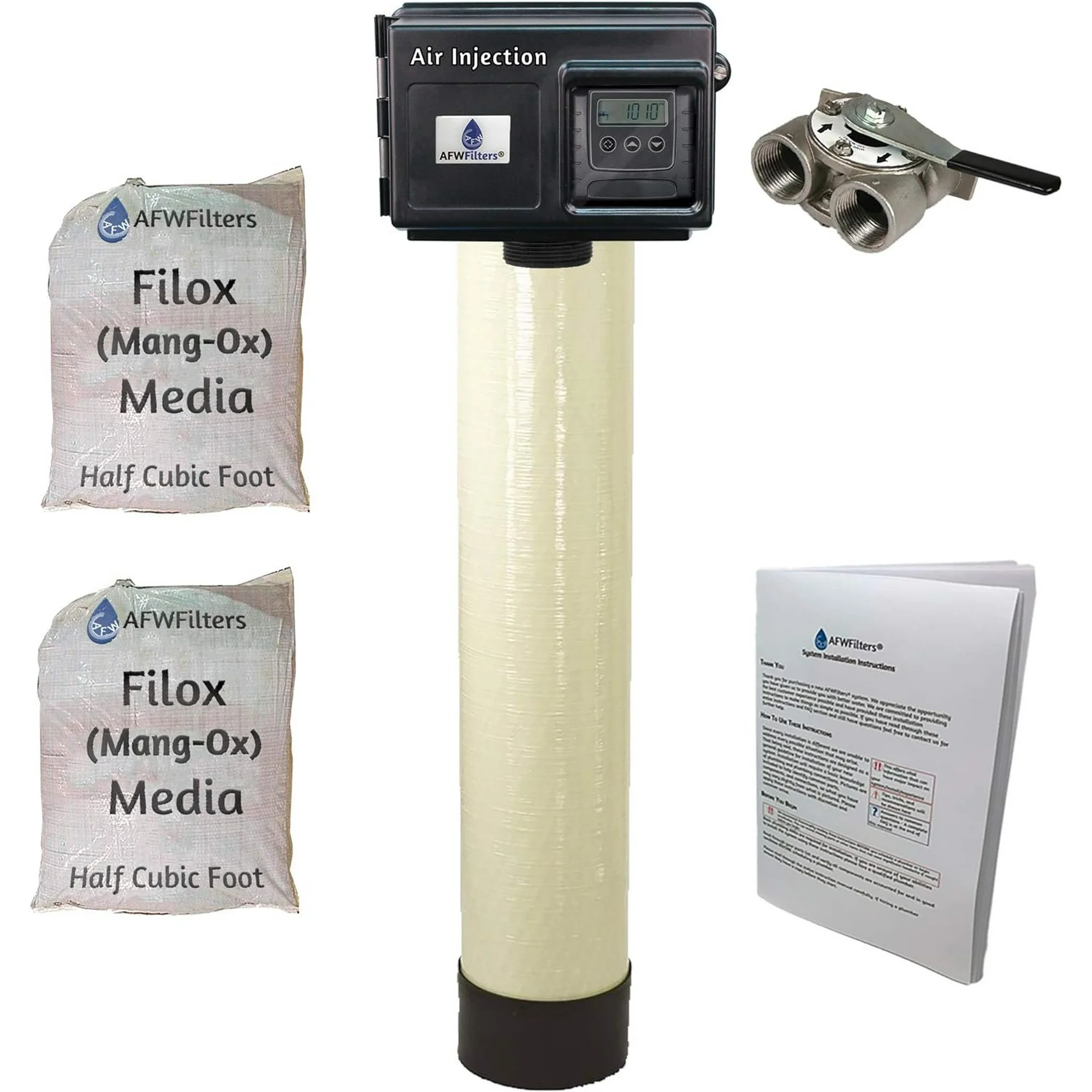AFWFilters Platinum series air injection iron, sulfur removal filter system