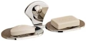 Finish Square Shape Wall Mount Stainless Steel Toothbrush Holder with Soap Dish, Tumbler Stand soap and Brush Holder for Bathroom, Toothbrush Stand/Bathroom Accessories and Fittings