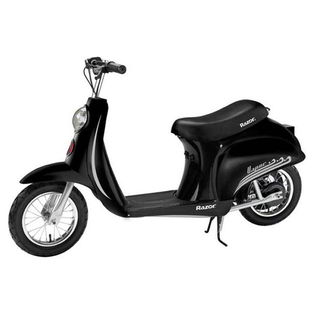 Razor Pocket Mod Miniature Euro 24 Volt 250 Watt Electric Retro Scooter, Black