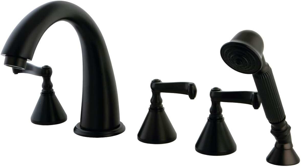 Kingston Brass KS23655FL Roman Tub Faucet, Oil Rubbed Bronze