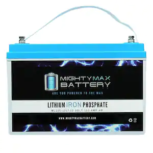 MIGHTY MAX BATTERY ML100-12LI - 12 Volt 100 AH Deep Cycle Lithium Battery