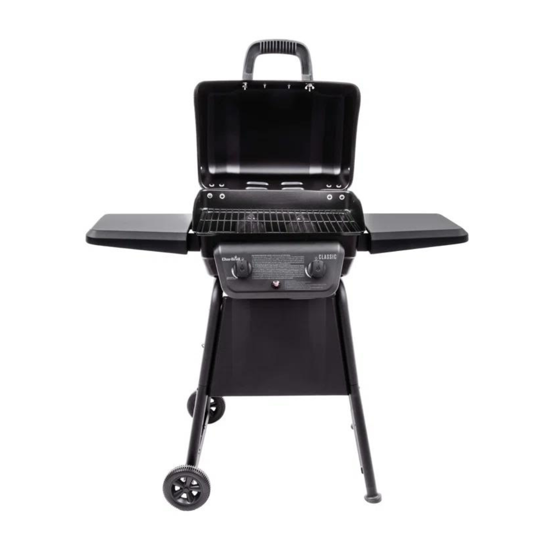American Gourmet Char-Broil 2   Burner Free Standing Liquid Propane 2000 BTU Gas Grill Side Burner