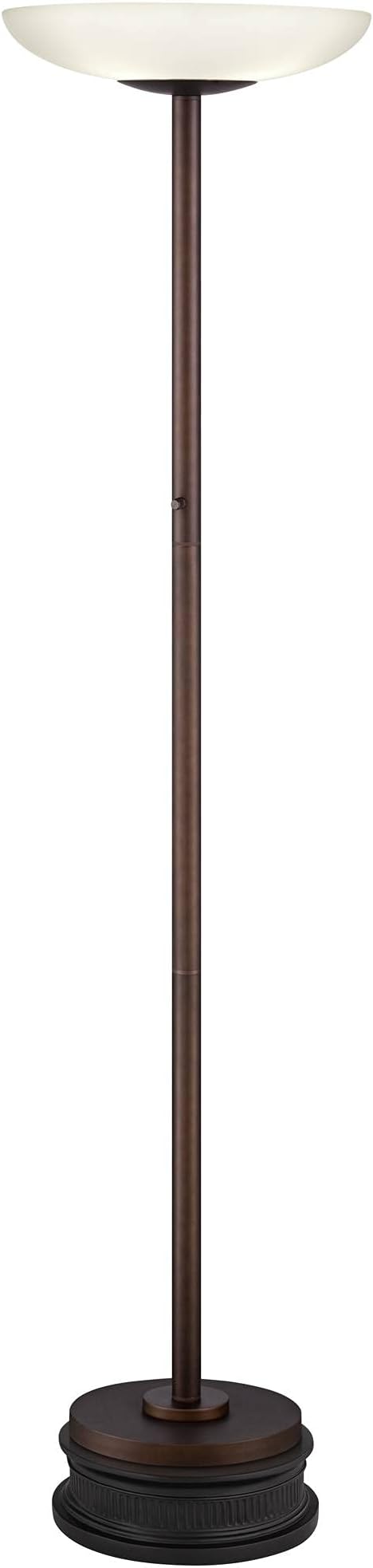 Possini Euro Design Meridian Light Blaster™ Modern Industrial Torchiere Floor Lamp with Riser 4-Light LED 76.5