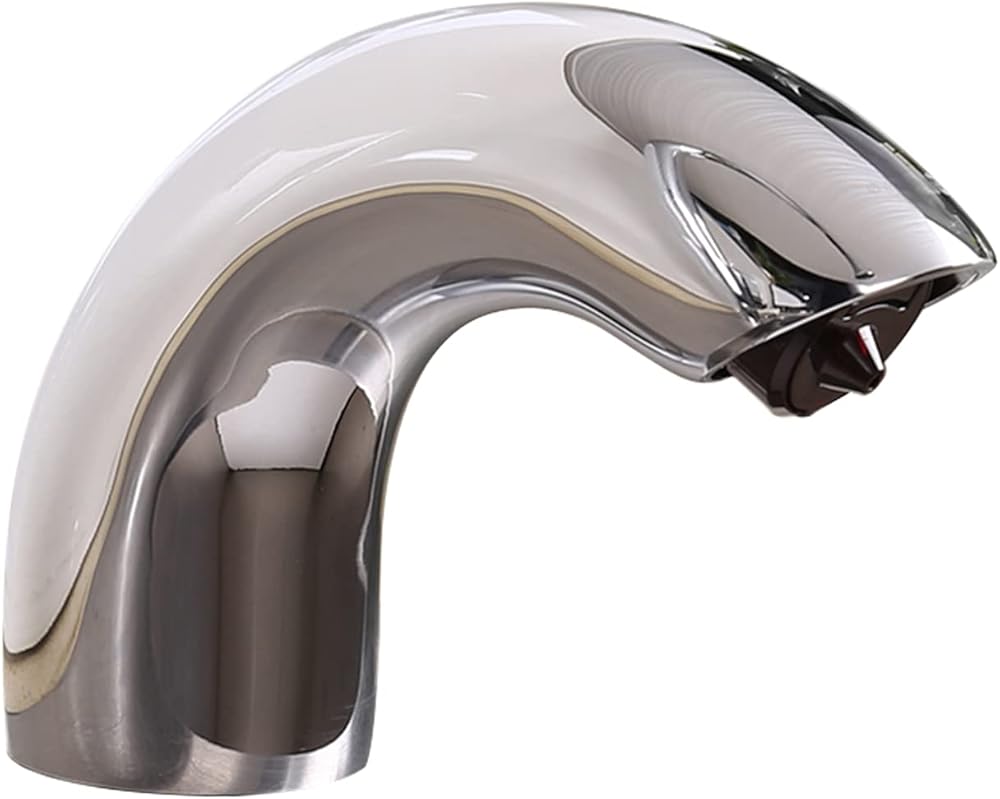 Melun Commercial Bathroom/Kitchen Sink Automatic Liquid Soap Dispenser - FS1190 Contemporary Style Deck Mount Solid Brass Sensor Soap Dispenser - Chrome Finish