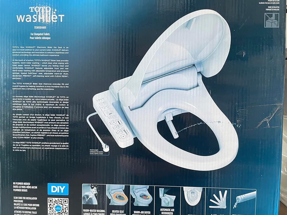 Toto T1SW3014#01 Washlet Bidet for Elongated Toilets