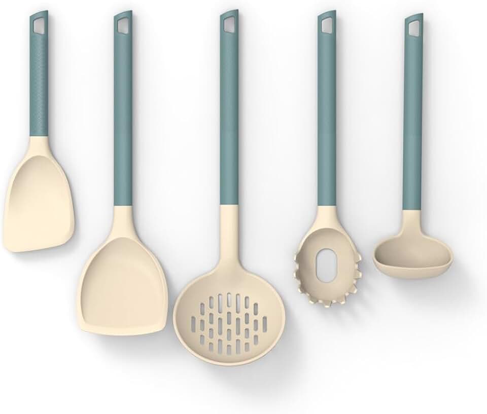 DFHBFG Kitchen Utensil Set Cooking Baking Kitchen Tools Shovel Spoon, 5 pieces