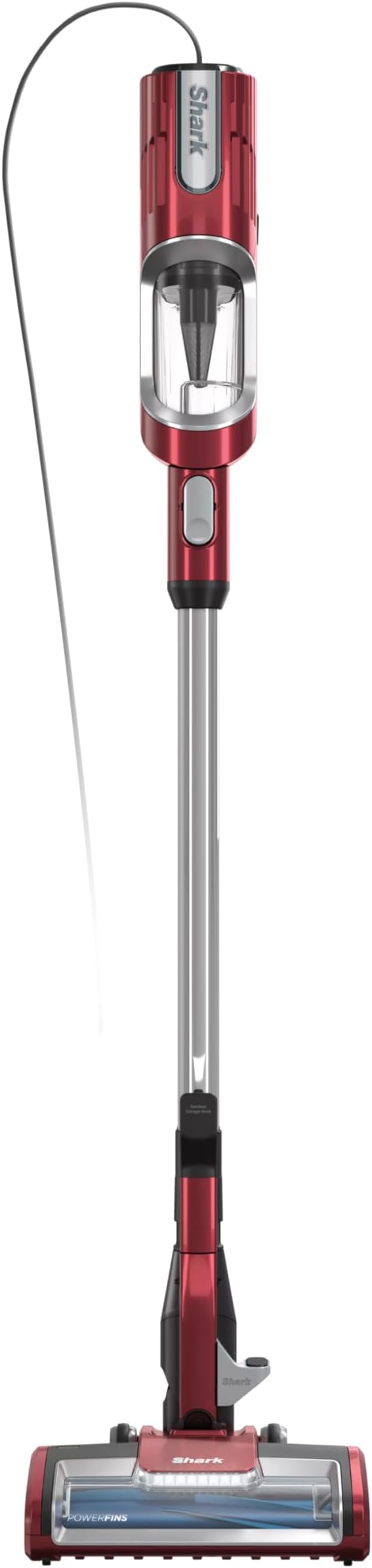 Shark HZ602 Ultralight Pet Pro Corded Stick Vacuum with PowerFins & Self-Cleaning Brushroll, Perfect for Pets, Converts to Hand Vacuum, Pet Power Brush, Crevice & Upholstery Tools, Comet Red