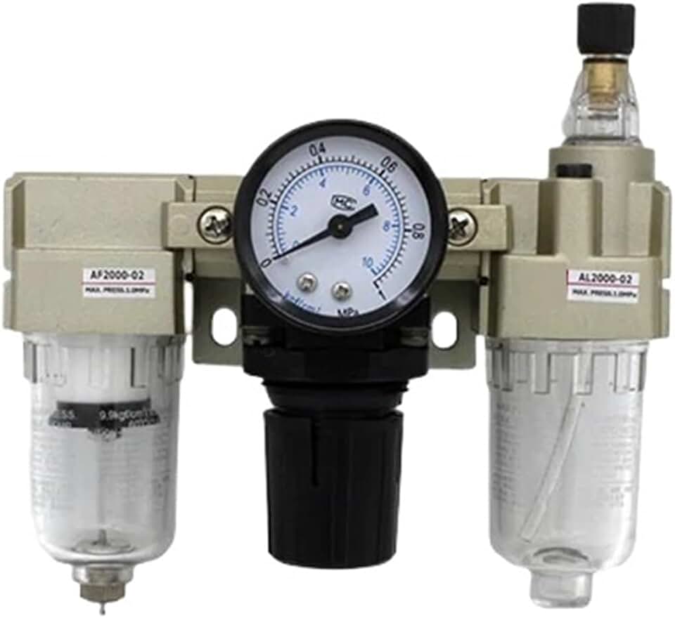 AC4000-04 Air Filter + Pressure Regulating Valve + Lubricator Combination AF4000-04 AR4000-04 AL4000-04 1Pcs