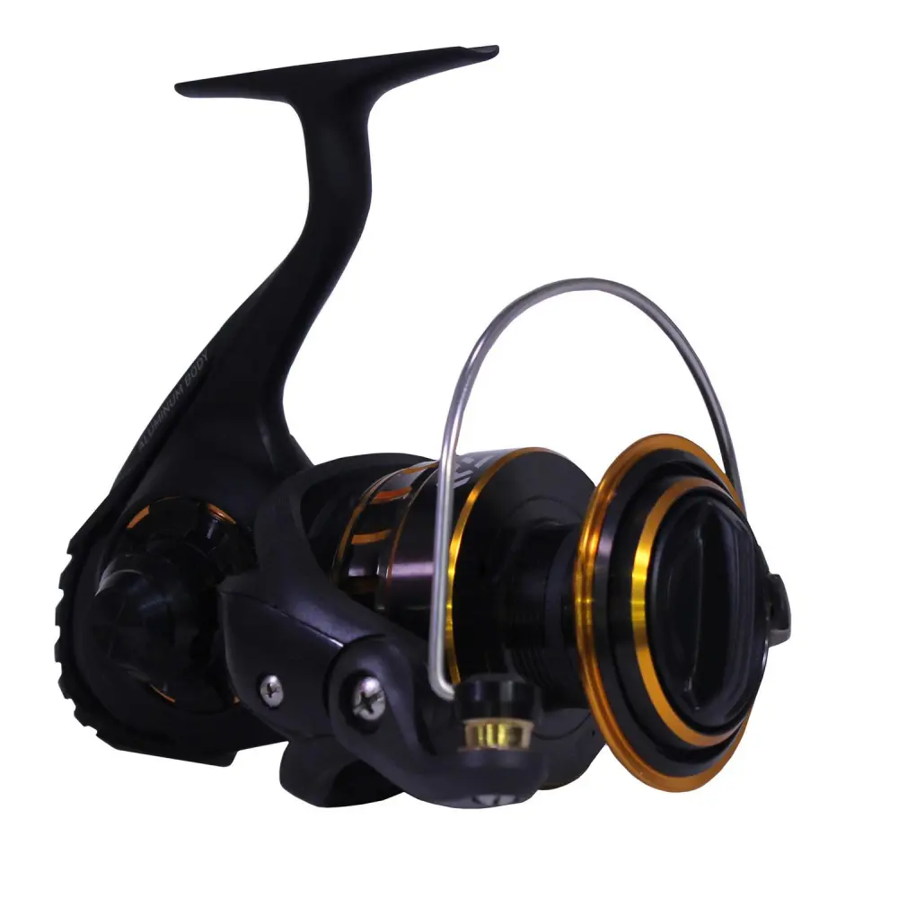 Daiwa BG4500 Black Gold (BG) Spinning Reel 4500, front Drag, 6BB