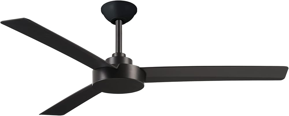 F524-CL Roto 52 Inch 3 Blade Ceiling Fan, Coal black Finish
